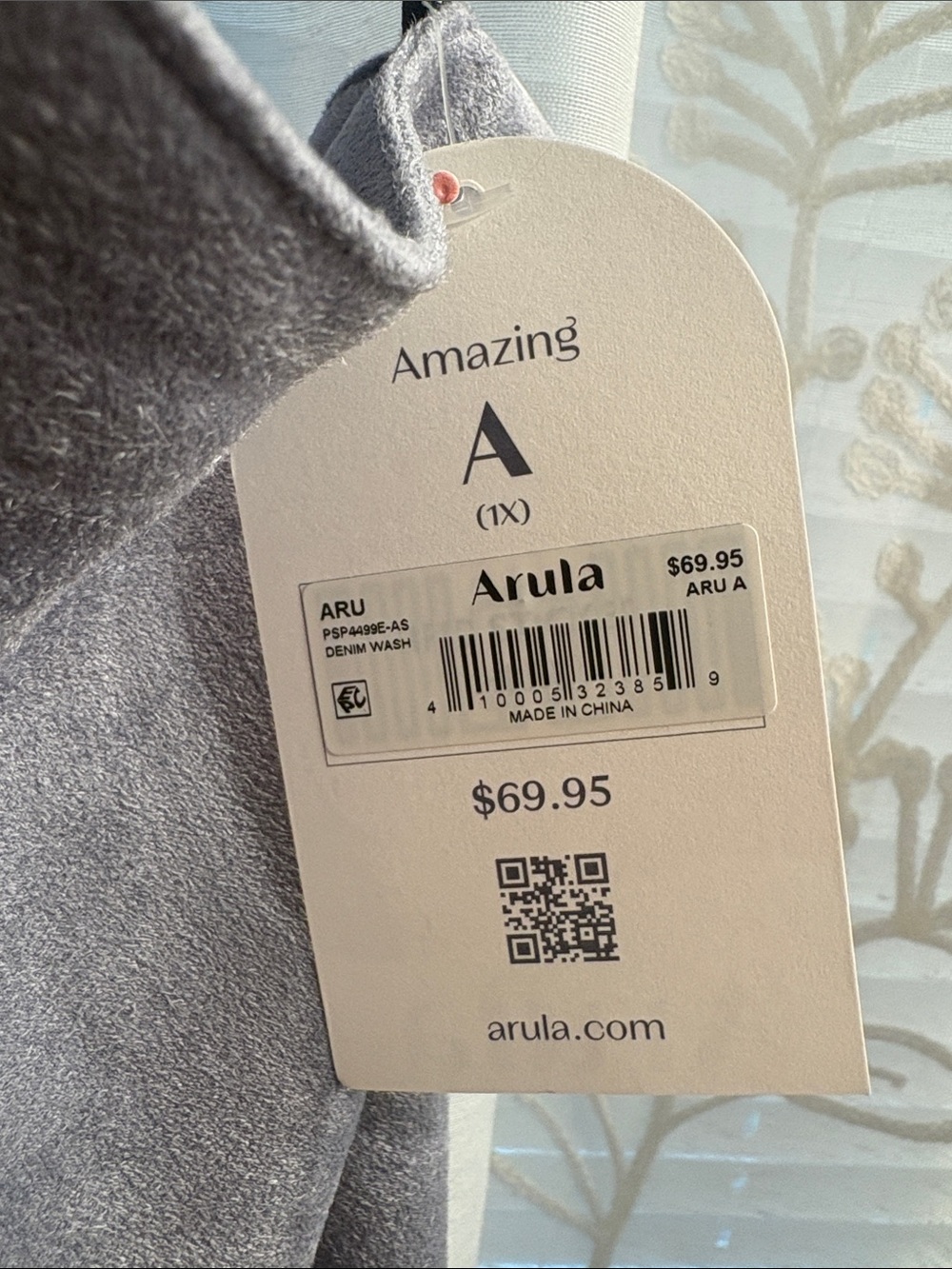 ARULA Light Gray Suede Pinafore Dress - Picture 2 of 3